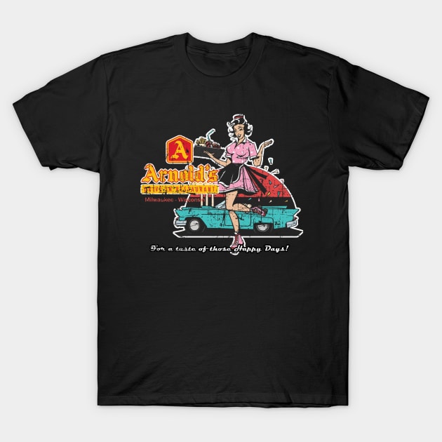 Arnold's Drive In - From Happy Days T-Shirt by MonkeyKing